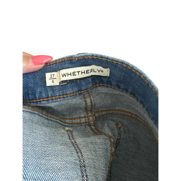 WHETHERLY Frayed Cutoff Denim Shorts Size US 4 / 27 - Picture 9 of 10